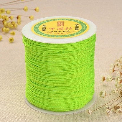 Polyester cordon, cordon de nouage cordon de perles, pour la fabrication de bracelets, 1mm, environ 300 mètre / roll