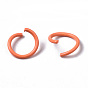 Spray Painted Iron Open Jump Rings