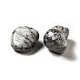 Cuentas de netstone negro natural, piedra caída, gemas de relleno de jarrones, sin agujero / sin perforar, pepitas