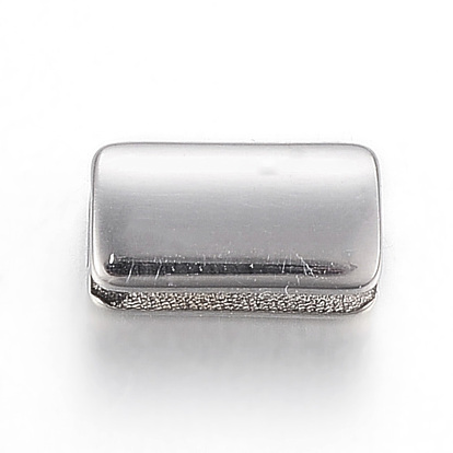304 Stainless Steel Beads, Rectangle
