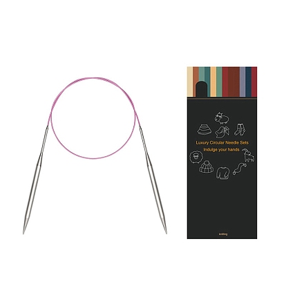 Stainless Steel Circular Knitting Needles, Double Pointed Knitting Needles, with Aluminum