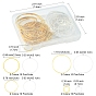 80Pcs 8 Style Brass Linking Rings, Round Ring