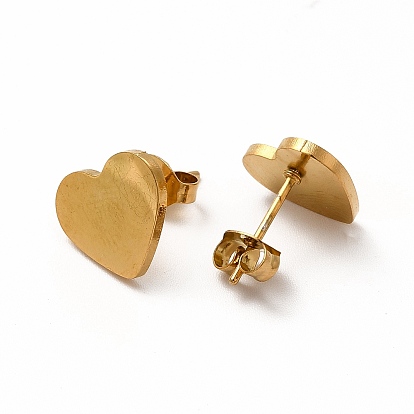 Colliers pendentifs et boucles d'oreilles coeur & clé couple, placage sous vide 304 mot en acier inoxydable je t'aime ensemble de bijoux pour la saint valentin