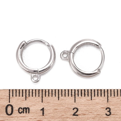 925 Sterling Silver Hoop Earrings, with 925 Stamp