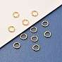 Brass Open Jump Rings, Long-Lasting Plated, Twist Ring