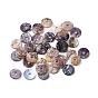 Flat Round Natural Akoya Shell Beads, Mother of Pearl Shell Beads