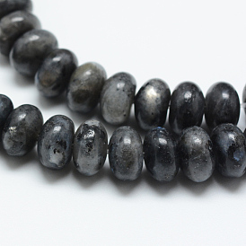 Natural Labradorite Bead Strands, Rondelle