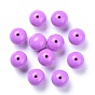 Solid Chunky Bubblegum Acrylic Beads, Round