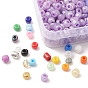 420G 28 Style 6/0 Glass Seed Round Beads, Baking Paint & Inside Colours & Opaque & Ceylon