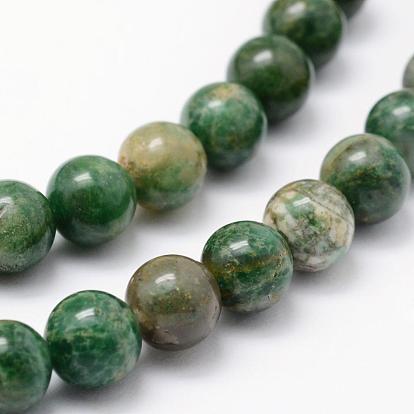 Natural African Jade Beads Strands, Round