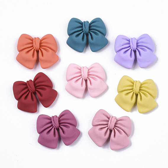 Opaque Resin Cabochons, Bowknot