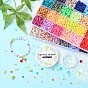 DIY Heishi Bracelet Necklace Making Kit, Including Polymer Clay Disc & Acrylic Smiling Face & Plastic Pearl Beads, Tassel Pendant Decorations