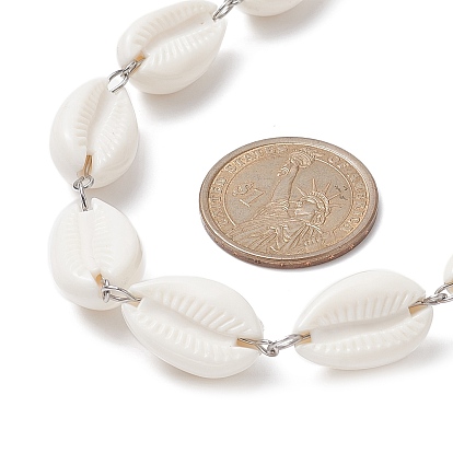 Акриловые ожерелья из бисера для женщин, с 304 из нержавеющей стали застежка когтя омара