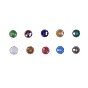 10 Colors Glass Beads, Pearl Luster Plated, Crystal Suncatcher, Faceted, Rondelle