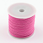 Imitation Leather Round Cords with Cotton Cords inside, 3mm, about 8.74 yards(8m)/roll