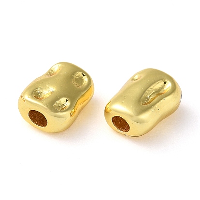 Rack Plating Brass Spacer Beads, Nuggets