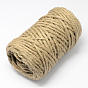 Jute Cord, Jute String, Jute Twine, 5 Ply, for Jewelry Making, 5mm, about 27.34 yards(25m)/roll, 15rolls/bag
