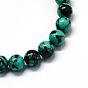 Synthetic Turquoise Gemstone Bead Strands, Round, Dyed