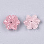 Synthetic Coral Beads, Dyed, Flower