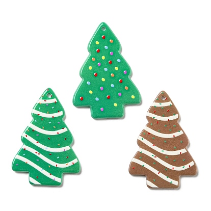 Colgantes de acrílico con temática navideña, árbol de Navidad