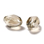 Nacrées en verre de cristal perles ovales brins, perle plaquée lustre, 21x13mm, Trou: 1mm, Environ 36 pcs/chapelet, 29.1 pouce