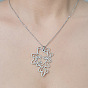 201 Stainless Steel Hollow Girl Pendant Necklace