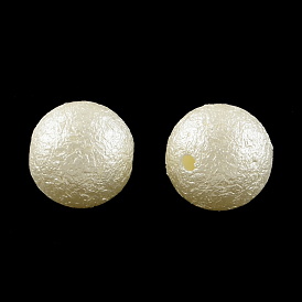 Perlas de imitación de plástico mate red abs abs, 13~14 mm, Agujero: 2 mm, sobre 300 unidades / 500 g