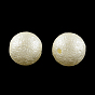 Perlas de imitación de plástico mate red abs abs, 13~14 mm, Agujero: 2 mm, sobre 300 unidades / 500 g
