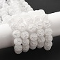 Perlas de vidrio esmerilado crujido, teñido, rondo, cristal sintético, 10 mm