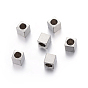201 Stainless Steel Beads, Square