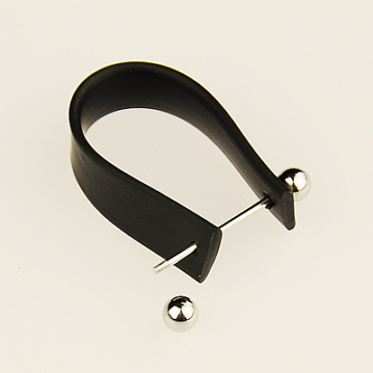 Componentes del anillo del cordón de goma, con fornituras de latón, 10x19~28 mm