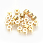 Brass Spacer Beads, Nickel Free, Real 18K Gold Plated, Column
