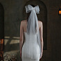 Voiles de mariée en maille de polyester bowknot, pour les décorations de fête de mariage pour femmes