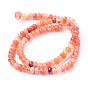 Natural Carnelian Bead Strands, Dyed, Rondelle