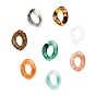 Прозрачные акриловые связывая кольца, разъемы для быстрой связи, для изготовления ювелирных цепочек, два тона, Стиль имитация драгоценных камней, твист