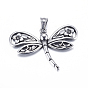 304 Stainless Steel Pendants, Dragonfly