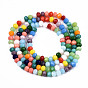 Glass Beads Strands, Faceted Rondelle