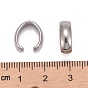 201 connecteurs rapides en acier inoxydable, anneaux de liaison, 13x10x4mm, Trou: 6x10mm