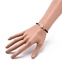 Clear Cubic Zirconia Link Slider Bracelets, Roman Numerals Pattern Jewelry for Women