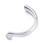 304 Stainless Steel S-Hook Clasps, for Leather Cord Bracelets Making, Hook