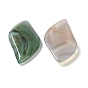Natural Banded Agate/Striped Agate Pendants, Dyed & Heated, Leaf Charms