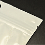 Bolsas de cierre de cremallera de pvc con película de perlas, bolsas de embalaje resellables, con orificio para colgar, sello superior, bolsa autoadhesiva, Rectángulo