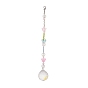 Teardrop & Butterfly Glass Suncatchers, with Glass Beads, Wall Pendant Hanging Ornament for Home Garden Decoration
