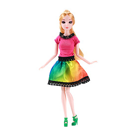 Cloth Doll Dress, Casual Wear Clothes Set, for 11 inch Girl Doll Party Dressing Accessories