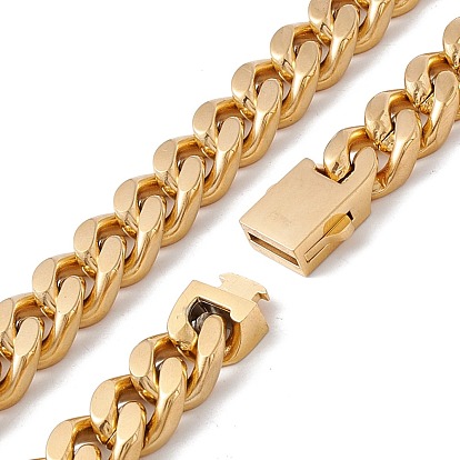 304 Stainless Steel Curb Chains Necklace for Women