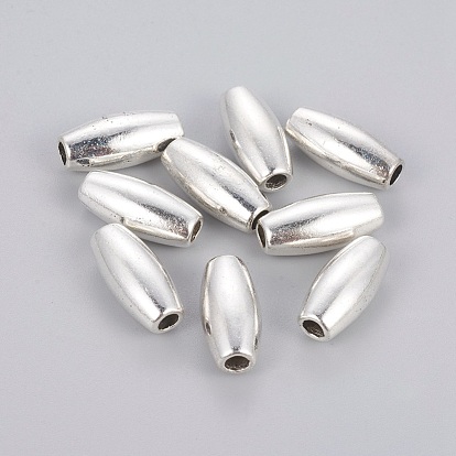 Tibetan Silver Alloy Rice Beads, Lead Free and Cadmium Free