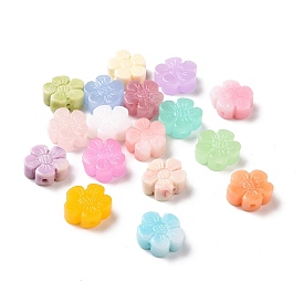 Synthetic Coral Beads, Dyed, Flower