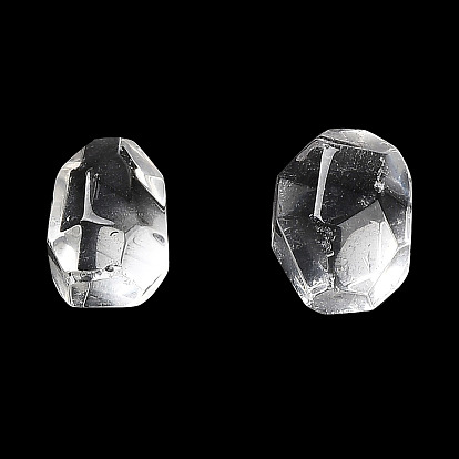 Perles de cristal de quartz naturel, pas de trous / non percés, facette, nuggets
