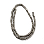 Natural Fossil Coral Beads Strands, Column Bamboo Shape