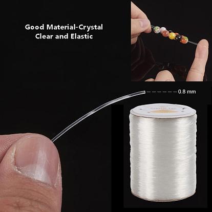 Fil de cristal élastique d'allemagne, chaîne de bracelet extensible, bijoux bricolage perles conclusions de cordon étirable